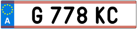 Trailer License Plate